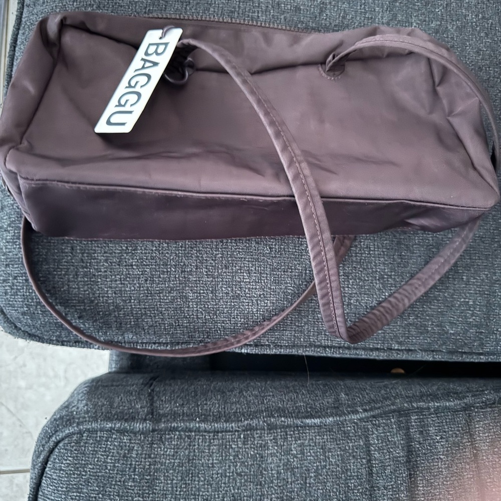 Baggu bowler plum small shoulder bag